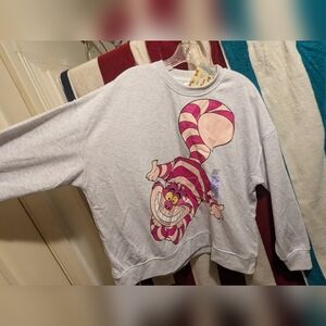 Disney Alice and Wonderland Cheshire Cat Crewneck